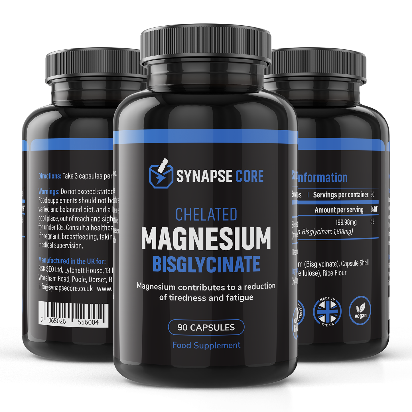 SYNAPSE CORE - Chelated Magnesium Bisglycinate Capsules